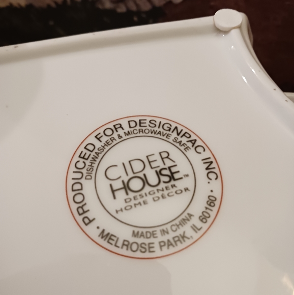 Cider House Designer Home Decor 🍎🍇Designpac Serving Dishes Cheese Snack Plates - Picture 10 of 15